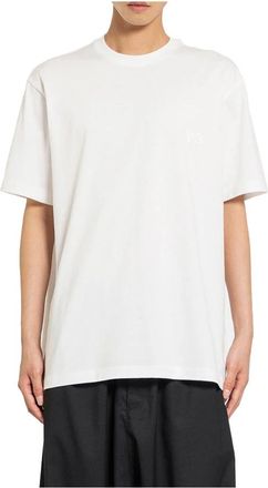 Yohji Yamamoto Core White T-shirt met Vogelafbeelding - Heren - T-shirts - Wit - M - Katoen - Tops