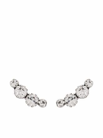 Isabel Marant A Wild Shore crystal stud earrings - women - Brass/glass - One Size - Silver