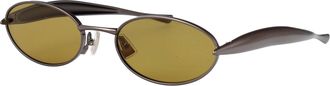 Bottega Veneta Unisex Sunglasses Ruthenium-Yellow Metal Ruthenium/yellow