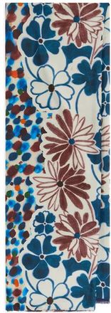 Maliparmi Geprinte Zijden Habotai Stola met Wol - Dames - Zijden sjaals - Veelkleurig - ONE Size - Wol - Accessoires