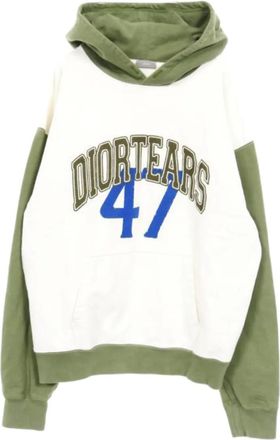 Dior 2010s x Denim Tears logo hoodie - White