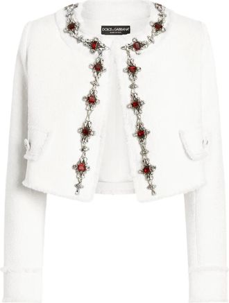 Dolce & Gabbana Giacca DNA con decorazione - Bianco