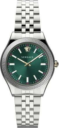Versace Hellenyium Couture Horloge - Dames - Accessoires - Grijs - Maat: ONE Size