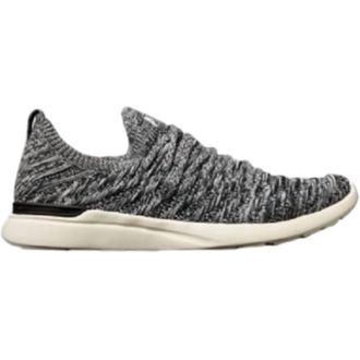 Athletic Propulsion Labs Womens Techloom Wave Athletic Sneakers In Black/pristine/melange