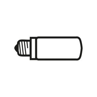 FLOS LED-Leuchtmittel, Tube, E27 / 15 W, 3000K, milky white