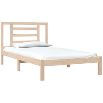 vidaXL Bed Frame without Mattress 90x200 cm Solid Wood Pine vidaXL