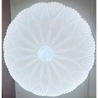 Trade Shop Trade Shop Traesio - Trade Shop - Plafoniera 50cm Con Central Cristal Glitter Led 60w Luz Seguimiento 6500k 27816