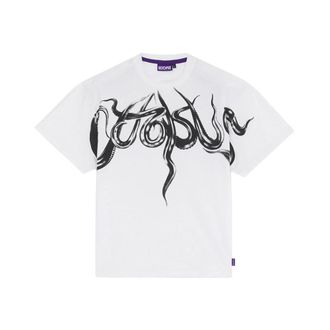 Octopus T-Shirts, male, White, Size: XL Kraken Airbrush Tee