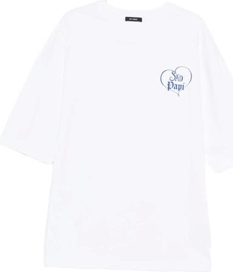 Willy Chavarria Heren, Tops, Wit, Maat: M Katoen