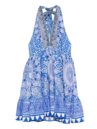 Camilla Halter dress - Blue