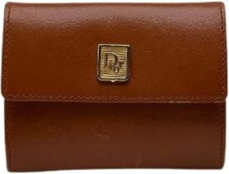 Dior Pre-owned Wallets, female, Brown, Size: ONE SIZE Pre-owned Leather Wallet