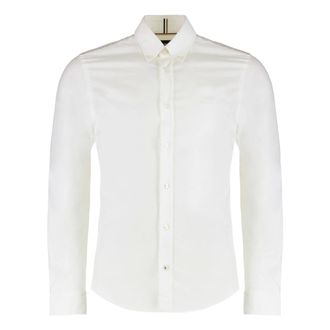 HUGO BOSS Heren, Overhemden, Wit, Maat: XS Katoen