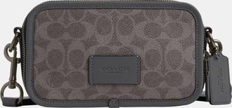 Coach Mens Wyatt Crossbody in Signature - Dark Grey - One Size