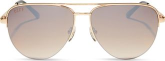 DIFF Eyewear 59mm August Aviator Sunglasses in Gold at Nordstrom Rack