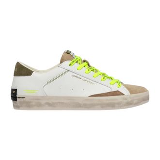 Crime London Sneakers, male, White, Size: 12 US Distressed Sneaker