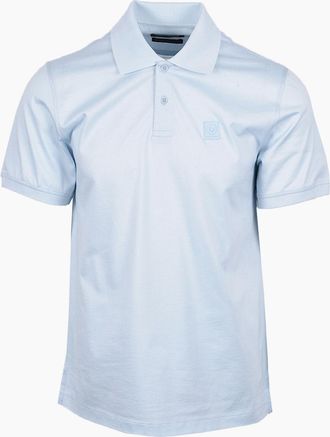 Belstaff Mens BELSTAFF STEEL POLO SKY BLUE - Size: 44