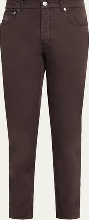 Brunello Cucinelli Mens Italian-Fit Denim Five-Pocket Pants