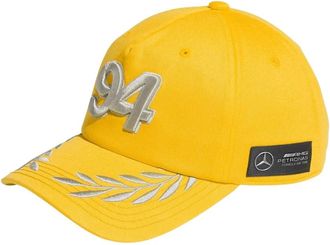 adidas Logo Motief Baseballpet - unisex - Outdoor handschoenen - Geel - ONE Size - Katoen - Fitness