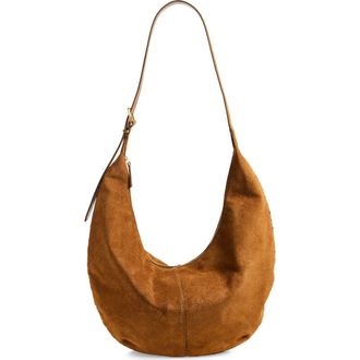 Madewell The Essential Curve Shoulder Bag in Aged Cognac at Nordstrom