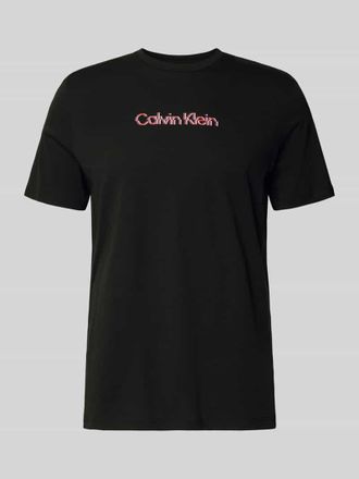 Calvin Klein Jeans Regular Fit T-Shirt mit Logo-Print Modell Class in Black, Gr&ouml;&szlig;e XL
