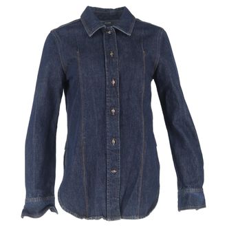 Toteme shirt in marineblauwe denim