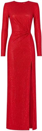 Twentyfourhaitch Zinae Jurk - Dames - Avondkleed - Rood - 2XL - Kleedjes