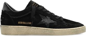 Golden Goose Su&egrave;de sneakers met logodetail - Zwart