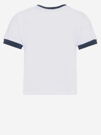 Msgm Cat-Print Cotton T-Shirt - White