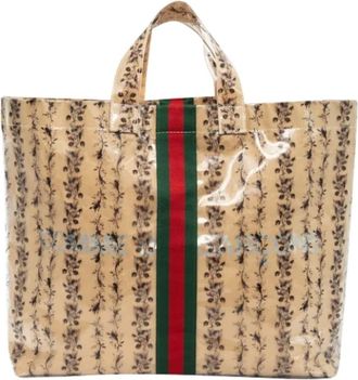 Gucci Pre-owned Tote Bags, female, Brown, Size: ONE SIZE Pre-owned Plastic gucci-bags