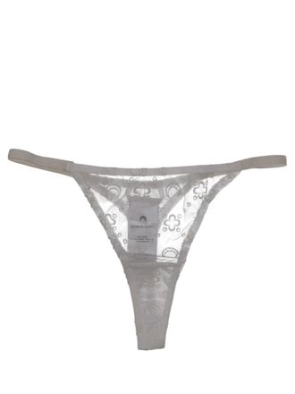 Marine Serre Recycled Mesh Flock Thong