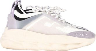 Versace Womens Leather Chain Reaction Sneaker (Authentic Pre-Loved)