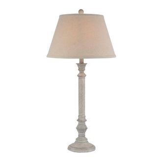 Hill Interiors Liora Table Lamp (UK Plug) in White