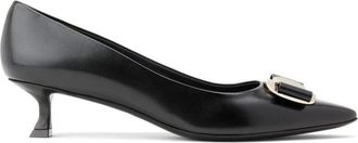Ferragamo New Vara Plate Classic Low Heel Pump, Size 6 C