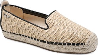 DKNY Mallandra Platform Espadrille Flat in Natural/Black at Nordstrom, Size 6.5