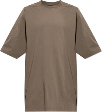 Rick Owens Jumbo Classic Short Sleeve Tee - Heren - T-shirts - Grijs - S - Katoen - Tops