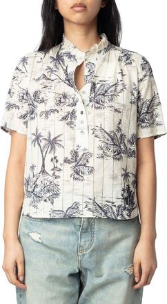 Zadig&Voltaire Topher Tropical Island Top
