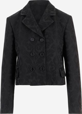 Chlo&eacute; wollen blend jas met dubbele borsten