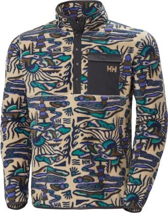 Helly Hansen Maridalen Printed Fleece Fleecepullover f&uuml;r Herren | grau