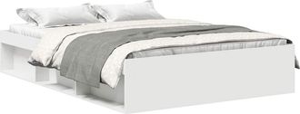 vidaXL Estructura De Cama Blanca 120x200 Cm Vidaxl