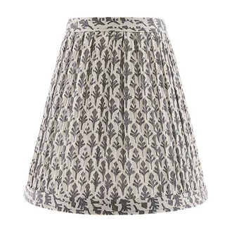 Ballard Designs Leighton Pleated Buffet Shade - Stone - Ballard Designs