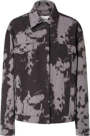 Brioni Animalier FF Denim Jacket - Dames - Spijkerjassen - Grijs - XS - Denim - Jassen