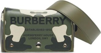Burberry Borsa a tracolla con stampa camouflage - Verde