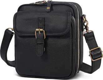 Generic Anti-Theft Crossbody Bag for Women, Adjustable PU Leather Shoulder Bag with 10 Card Slots, Mini Messenger Bag for Daily Use and Travel