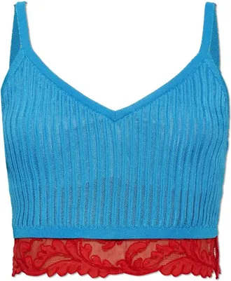 Versace Donna, Top, Blu, S, new