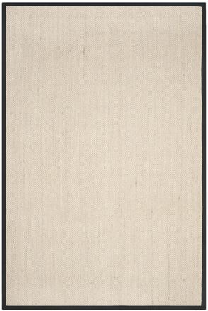 Safavieh Alfombra sisal m&aacute;rmol/negro 183 x 274 cm
