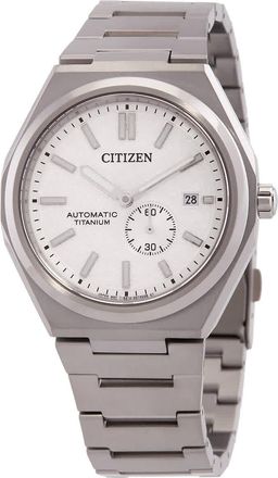 Citizen Zenshin Automatic White Dial Mens Watch NJ0180-80A