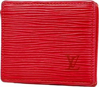 Louis Vuitton Castilian Red Coin Purse/Coin Case (Pre-Owned)