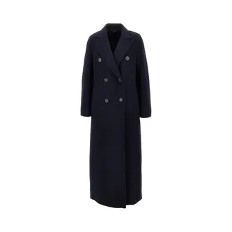 Max Mara Cashmere double-breasted long coat Woman 40
