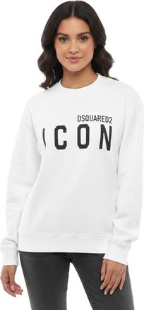 Dsquared2 Black Graphic Crew Neck Sweatshirt