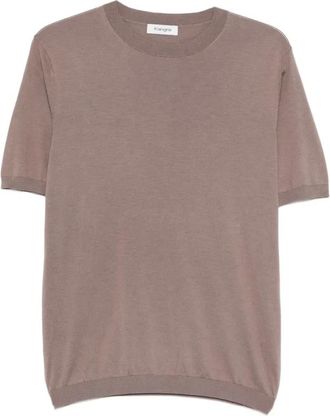 KANGRA Girocollo m-manica girocolle maniche corte - Heren - Ronde hals truien - Bruin - 3XL - Truien & Vesten